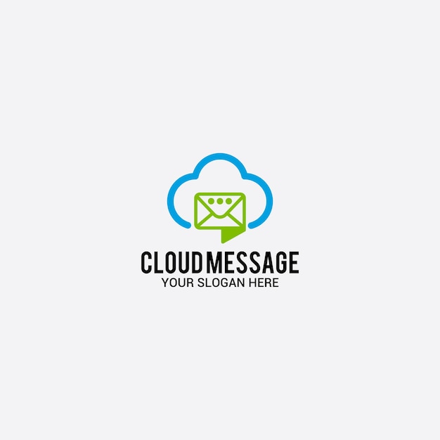 Logo De Message De Nuage