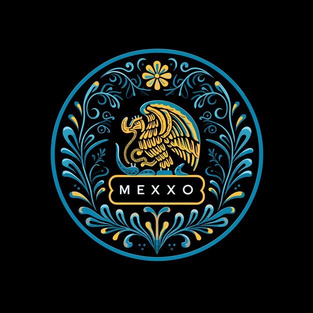 Logo Mexicain à Usage Commercial Illustration Vectorielle