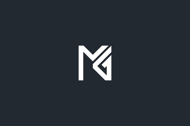 Logo Mg à Base Initiale Créative Minimale Et Logo Mg Lettre Mg Gm Créatif élégant