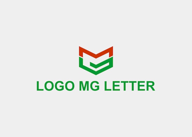 Logo Mg Lettre Ligne Nom De L'entreprise