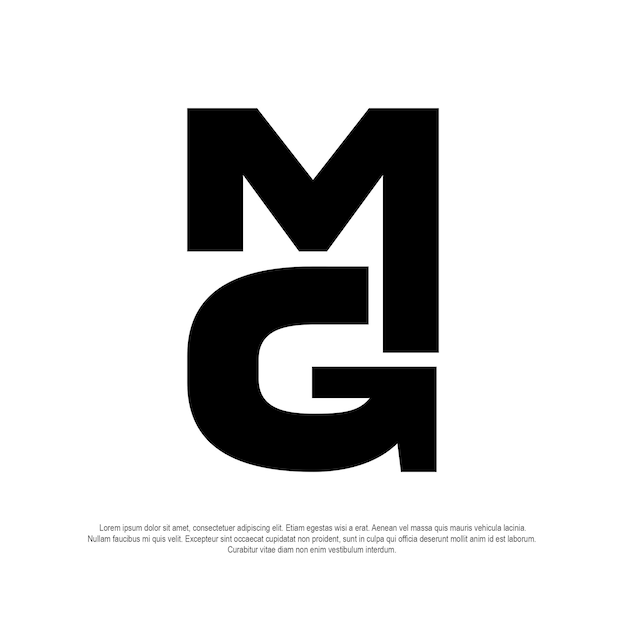 Vecteur le logo de mg