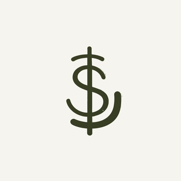 logo minimal pour l'argent sur un fond blanc