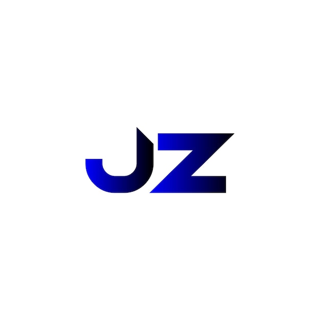 Vecteur le logo minimaliste de jz