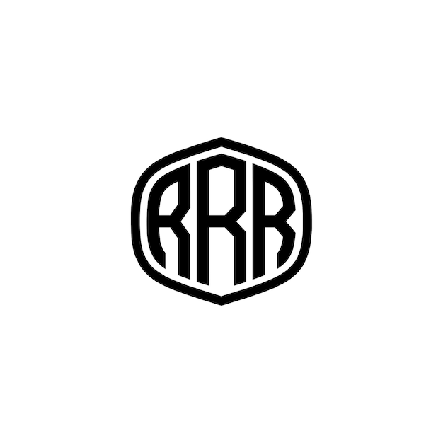 Vecteur le logo minimaliste de rrr