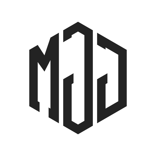 Le logo de MJ Design Initial Letter MJ Monogram est un logo en forme d'hexagone.