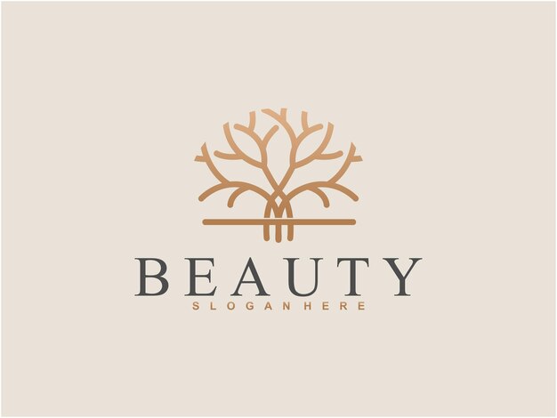 Vecteur logo de modèle de beauté de vecteur