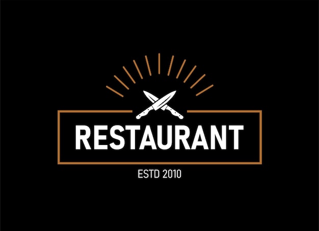 Logo Moderne Du Restaurant. Modèle De Logo De Restaurant.