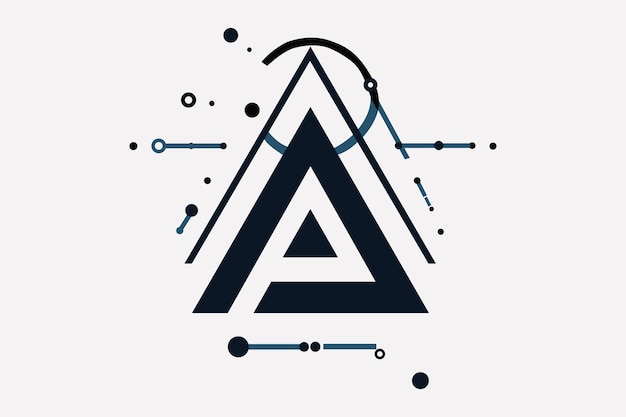 Un Logo Moderne Et Poireau Avec Un « a » Minimaliste Pour Une Startup Technologique