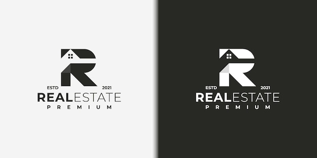 Logo Moderne Pour L'immobilier Avec Le Concept De La Lettre R