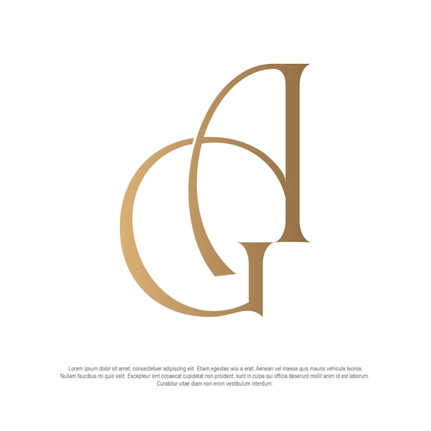 logo monogramme ga