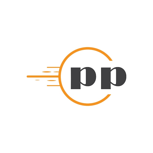 logo monogramme initial avec un design de style cercle