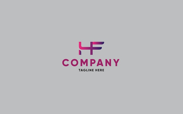 Logo Monogramme Lettre H Ou F