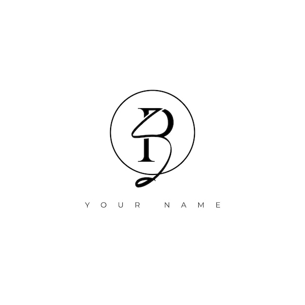 Logo monogramme lettre initiale PS luxe