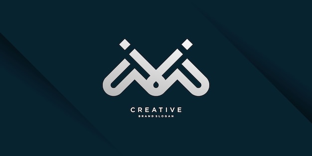 Logo Monogramme Lettre M Avec Concept Créatif Cool Moderne Pour Initiale Ou Entreprise Partie 5