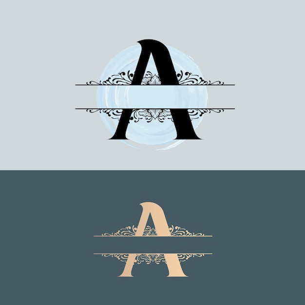 Vecteur un logo monogramme