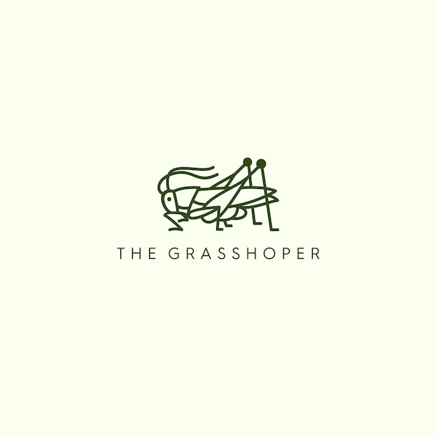 LE LOGO MONOLINE GRASSHOPER