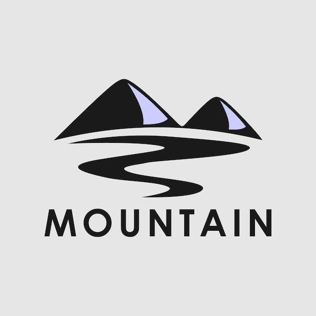 Logo De Montagne D'affaires, Vecteur De Logo De Montagne