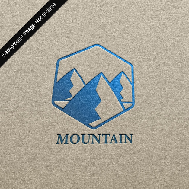 Logo de la montagne bleue