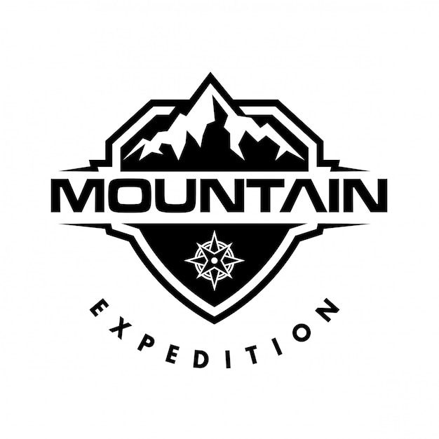 Logo De Montagne Et Logo D'aventure