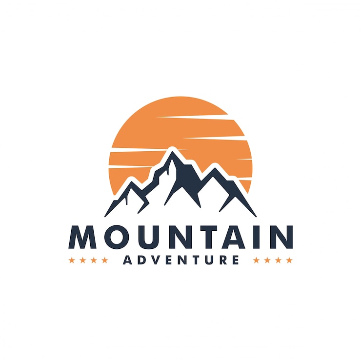 Vecteur logo de montagne