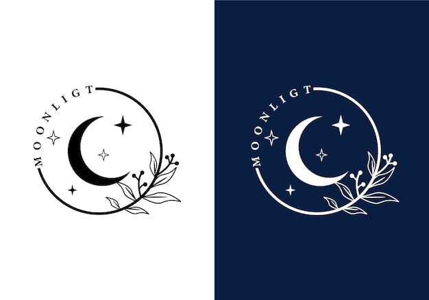 Le Logo Moonlight Convient à Tous Les Symboles Commerciaux