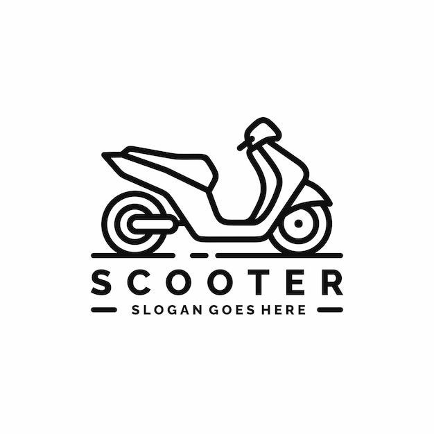 Logo de moto scooter