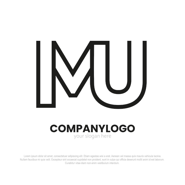 Logo MU moderne monogramme