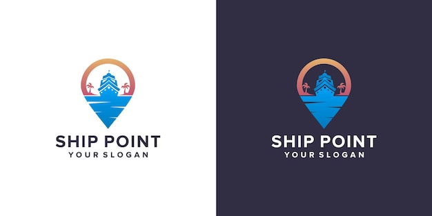 Logo De Navire De Point