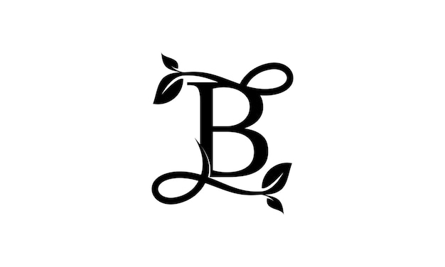 Un logo noir et blanc avec la lettre b dessus