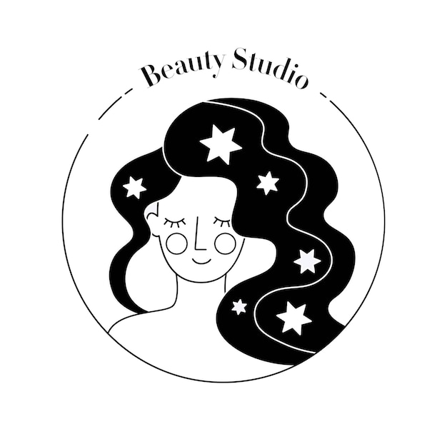 Logo Noir D'étude De Beauté