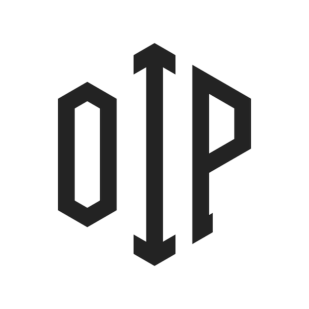 Le logo de l'OIP est constitué d'une lettre initiale, d'un monogramme et d'une forme hexagonale.