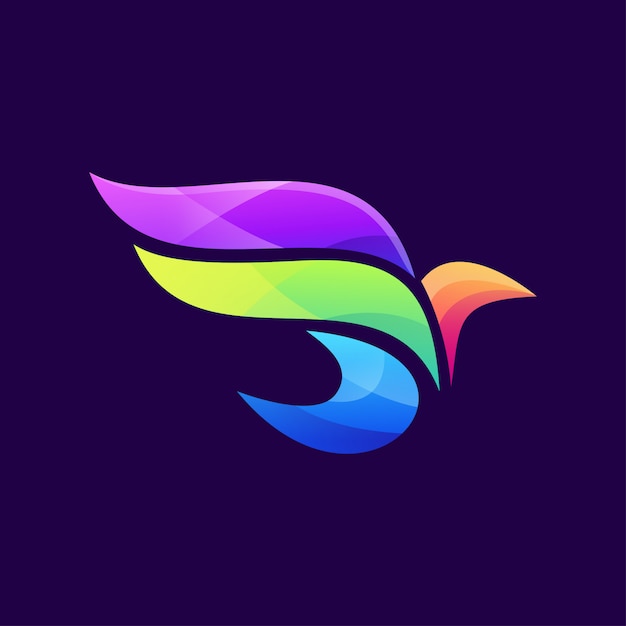 Logo Oiseau Coloré