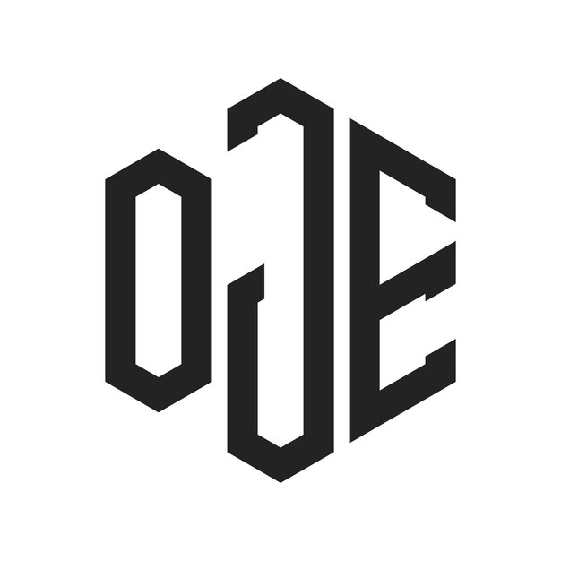 Le logo de l'OJE est constitué d'une lettre initiale, d'un monogramme et d'une forme hexagonale.