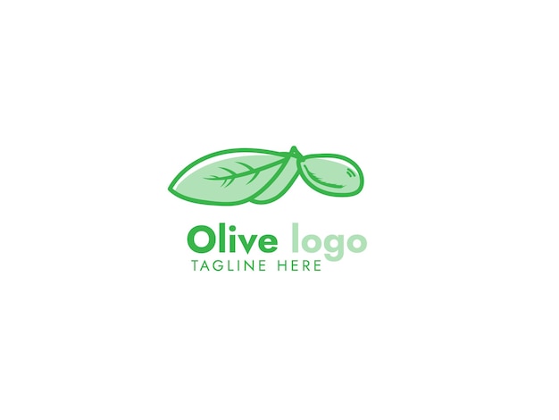 Logo D'olive Biologique Logo Moderne Simple