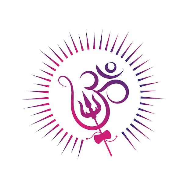 Le Logo Om Avec Le Trishul