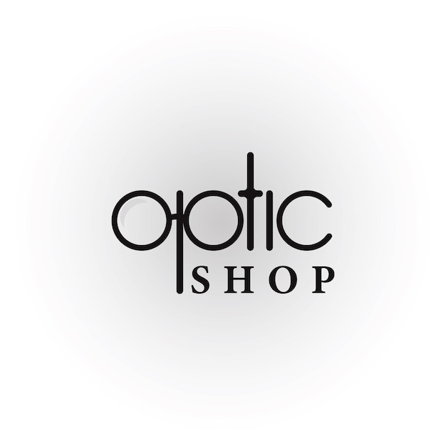 Logo Optique De Lettre Initiale Abstraite Appliqué Pour L'inspiration De Conception De Logo Optic Shop