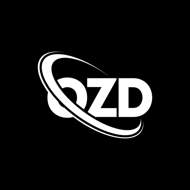 Logo Ozd Lettre Ozd Logo Design Initiales Logo Ozd Lié à Un Cercle Et Un Monogramme En Majuscules Logo Typographie Ozd Pour Les Entreprises Technologiques Et La Marque Immobilière