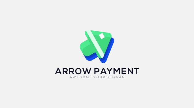 Logo De Paiement Professionnel Arrow Dans L'illustration Du Symbole De Conception