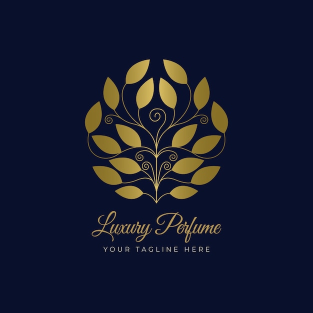 Logo De Parfum Floral De Luxe