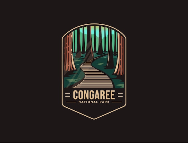 Logo patch emblème du parc national de Congaree