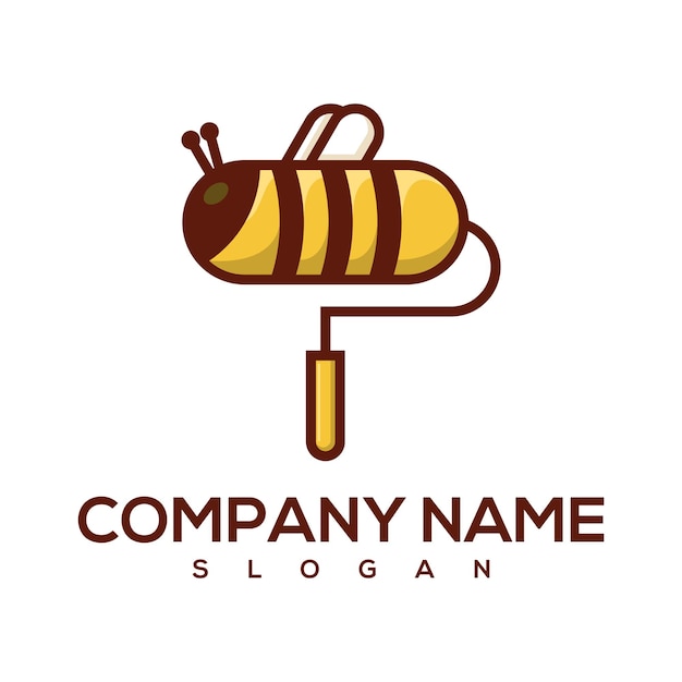 Logo De Peinture D'abeille