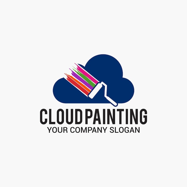 Logo De Peinture En Nuage