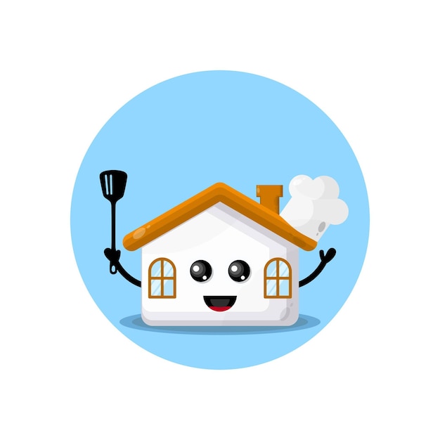 Logo De Personnage De Mascotte De Maison De Chefs