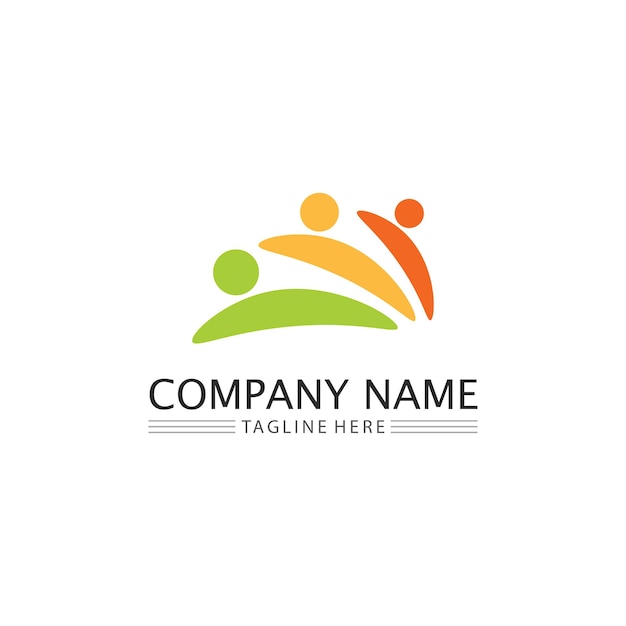 Logo De Personnes Team Succes Les Gens Travaillent Groupe Et Communauté Groupe Entreprise Et Vecteur De Logo D'entreprise Et Conception Care Family Icon Succes Logo