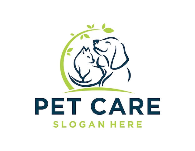 Le logo de Pet Care Design a été créé à l'aide de l'application Corel Draw avec un fond blanc