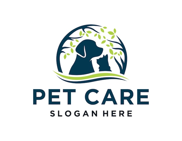 Le logo de Pet Care Design a été créé à l'aide de l'application Corel Draw avec un fond blanc