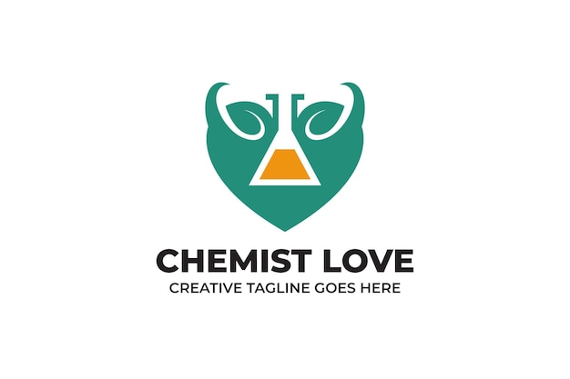 Logo Plat De Laboratoire De Chimiste