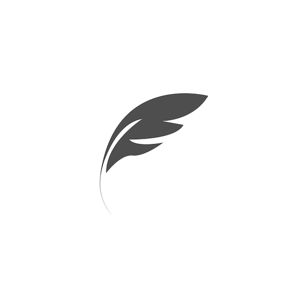 Logo Plume Et Modèle Vectoriel