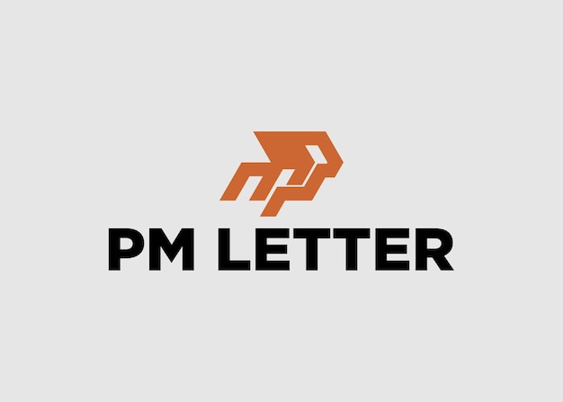logo pm lettre nom de l'entreprise