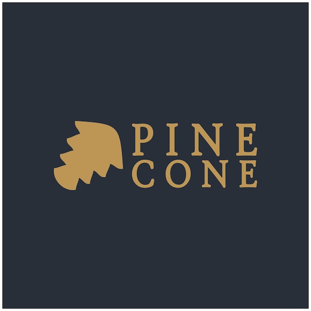 logo de pomme de pin simple conception de pinpour les affairesinsigneplantation d'emblèmeindustrie du bois de pin